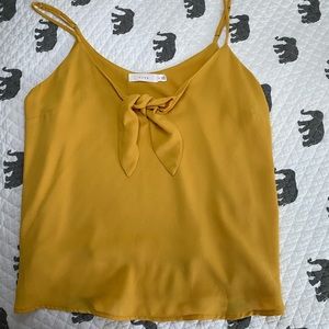 Golden Yellow Tie Detail Tanktop